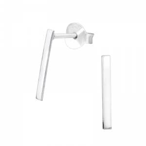 STAAFJE - 925 SILVER EAR STUDS ZILVER