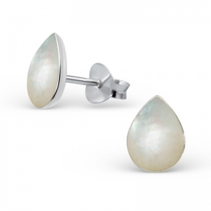 TRAAN ZILVER - 925 SILVER EAR STUDS ZILVER