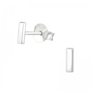 KORTE STOKJES - 925 SILVER EAR STUDS ZILVER