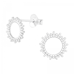 ZONNETJES BOLLETJES - 925 SILVER EARSTUDS  ZILVER