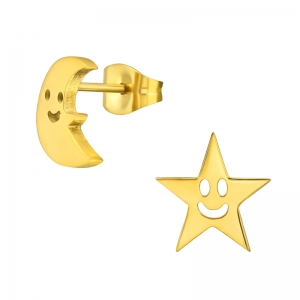 MAANTJE & STERRETJE - STAINLESS STEAL - GOUDKLEURING GOLD