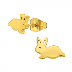 KONIJNTJES - STAINLESS STEAL - GOUDKLEURING GOLD