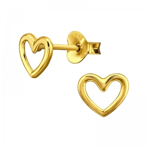 HARTJES - 925 SILVER EAR STUDS GOUD VERGULD GOLD