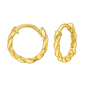 HOOP - 925 SILVER EARSTUDS GOLD