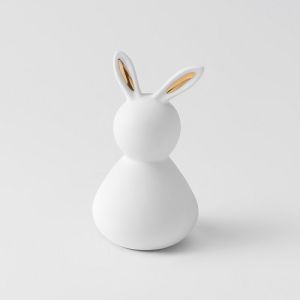 EASTERN PORCELAIN BUNNY SMALL - MAN GOLDEN HEART 