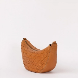 LEO - WILD OAK WOVEN SOFT GRAIN LEATHER COGNAC