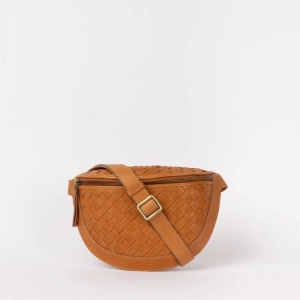 RAY BUMBAG - WILD OAK WOVEN SOFT GRAIN LEATHER COGNAC