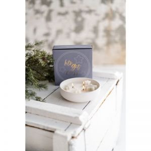 CANDLE STAR BOWL GREY