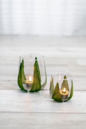 CANDLEHOLDER TREE L GREEN