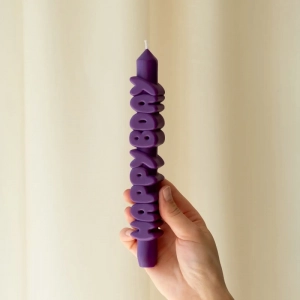 TAPER KAARS HAPPY BIRTHDAY PURPLE