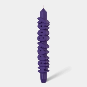 TAPER KAARS HAPPY BIRTHDAY PURPLE