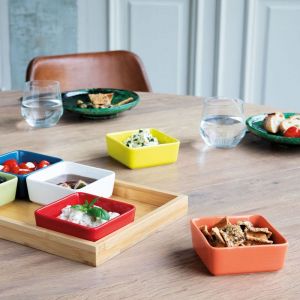 KOMMENSET MET HOUTEN PLANK NO.1- SET VAN 7 