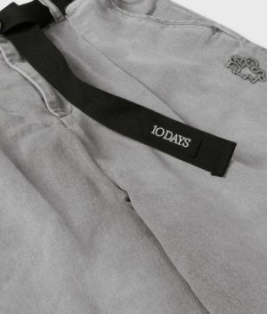 WIDE PANTS JOG GREY WASH DENIM
