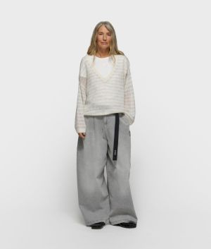 WIDE PANTS JOG GREY WASH DENIM