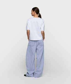 WESTERN PANTS STRIPE WHITE/BLUE