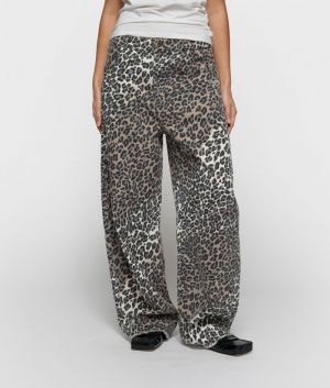 WESTERN PANTS LEOPARD ECRU 
