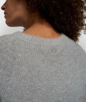 SHORT SLEEVE KNIT SWEATER LIGHTE GRAPHITE