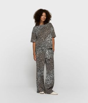 SOFT SCUBA TEE LEOPARD ECRU 