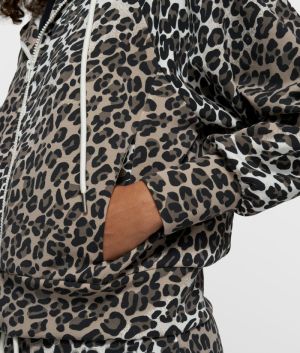SOFT SCUBA HOODIE LEOPARD ECRU 