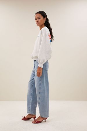 BIBI MELANGE LUCKY EVERYDAY SWEATER LIGHT GREY MELE