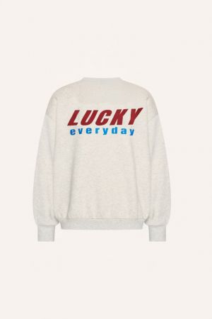 BIBI MELANGE LUCKY EVERYDAY SWEATER LIGHT GREY MELE