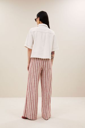 PHILIPE TWILL TOP CLOUD WHITE