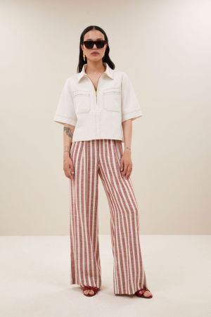 PHILIPE TWILL TOP CLOUD WHITE