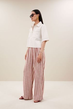 PHILIPE TWILL TOP CLOUD WHITE