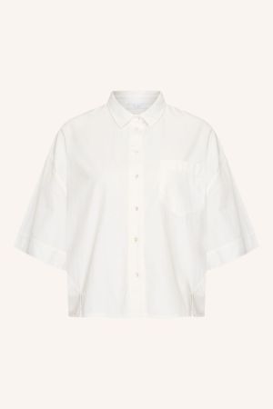 PILAR POPLIN BLOUSE WHITE
