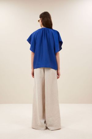 VINA GLOSS BLOUSE KINGSBLUE