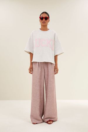 WILLOW LUCKY TOP LIGHT GREY MELE