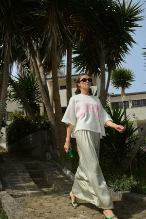 WILLOW LUCKY TOP LIGHT GREY MELE
