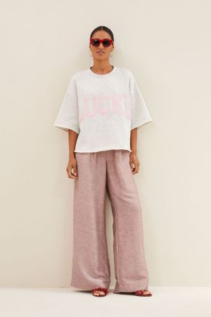 WILLOW LUCKY TOP LIGHT GREY MELE