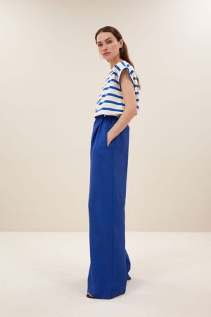 TOBI STRIPE TOP AZUL BLUE STRIP