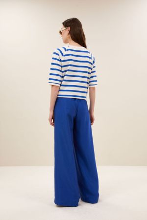 NEVA STRIPE TOP AZUL BLUE STRIP