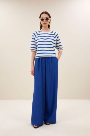 NEVA STRIPE TOP AZUL BLUE STRIP