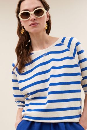 NEVA STRIPE TOP AZUL BLUE STRIP