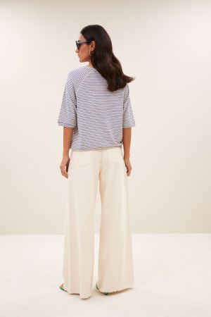 NEVA SMALL STRIPE TOP KINGSBLUE SMALL