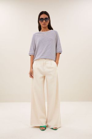 NEVA SMALL STRIPE TOP KINGSBLUE SMALL