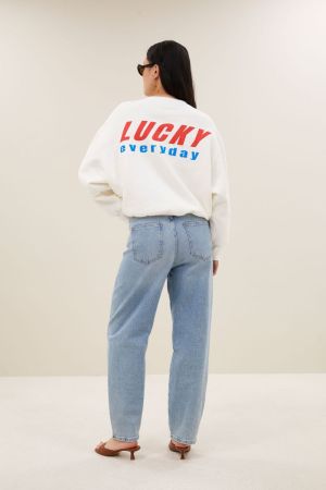 BIBI LUCKY EVERYDAY SWEATER OFF WHITE