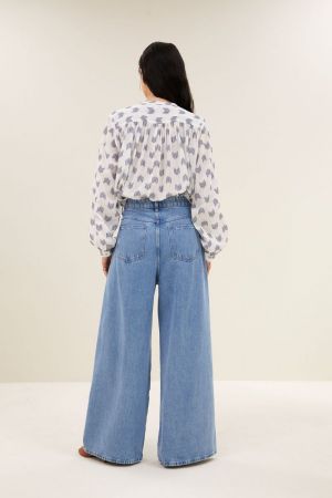 NIKA OASE BLOUSE BLUE OASE