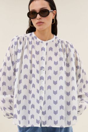 NIKA OASE BLOUSE BLUE OASE