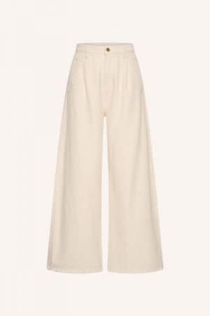 LUX GRAIN JEANS RAW WHITE
