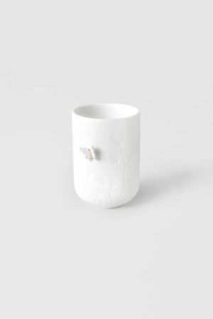 TEALIGHT HOLDER - BUTTERFLY ON SIDE 