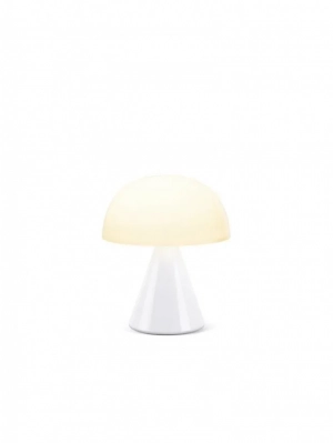 MINA OPLAADBAAR LEDLAMP MEDIUM WHITE GLOSSY