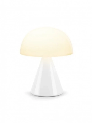 MINA OPLAADBAAR LEDLAMP LARGE WHITE GLOSSY