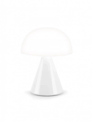 MINA OPLAADBAAR LEDLAMP LARGE WHITE GLOSSY