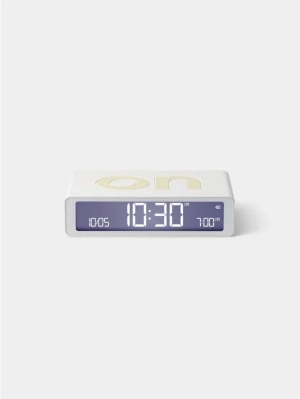 FLIP DIGITAL ALARM CLOCK WHITE