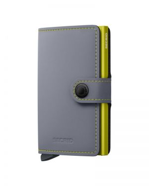 MINIWALLET MATTE GREY & LIME GREY/LIME