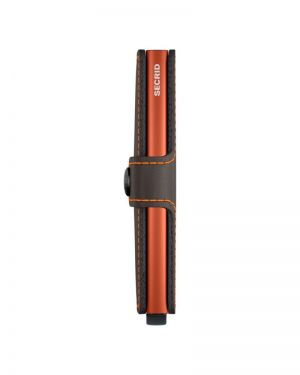 MINIWALLET MATTE TRUFFLE & ORANGE TRUFFLE/ORANGE